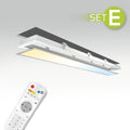 CCT LED Panel 120x15cm Einbauset 36W 3000K-6000K inkl. Fernbedienung und Einbaurahmen