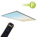 CCT LED Panel 120x60cm 60W inkl. FB schwarz - Rahmen silber