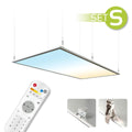 CCT LED Panel 120x60cm Spezialmontageset 60W 3000K-6000K inkl. Fernbedienung, Seilabhängung und Halter