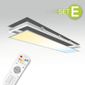 CCT LED Panel 150x30cm Einbauset 48W 3000K-6000K inkl. Fernbedienung und Einbaurahmen