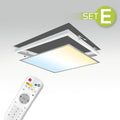 CCT LED Panel 62x62cm Einbauset 36W 3000K-6000K inkl. Fernbedienung und Einbaurahmen