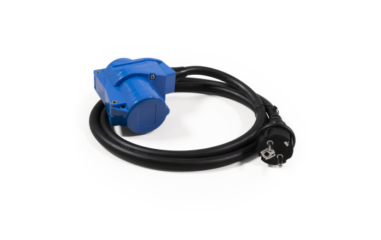 CEE-Adapter auf Schutzkontakt-Stecker, 1,5m H07RNG 3G2,5, 230V, IP44