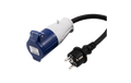 CEE-Kupplung auf Schutzkontakt-Stecker, 0,35m H07RNG 3G2,5, 230V, IP44