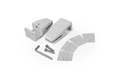 Trennwand Clip imstande, weiß, 2er-Pack