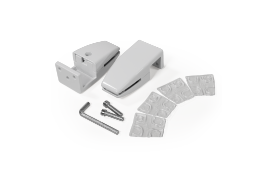 Trennwand Clip imstande, weiß, 2er-Pack