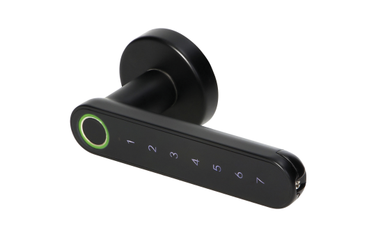 Code-Türdrücker, Touch-Tastatur. PIN-Code, mit Fingerabdruckleser und Bluetooth