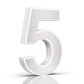 Cover für 15cm Hausnummer 5 Edelstahl Arial selbstklebend