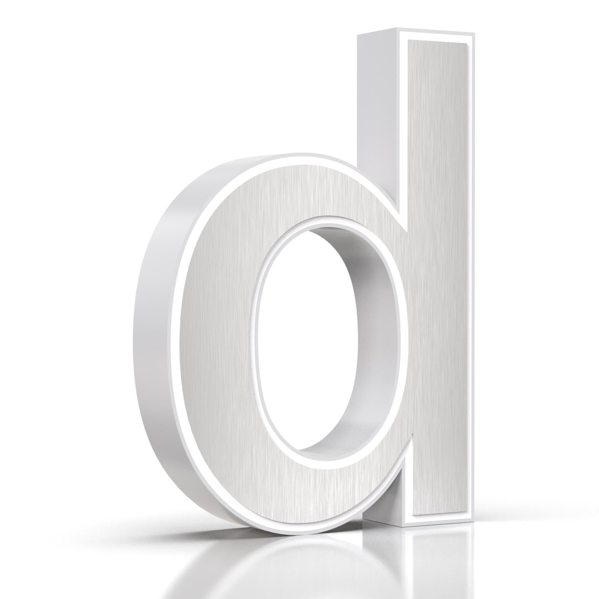 Cover für 15cm Hausnummer d Edelstahl Arial selbstklebend