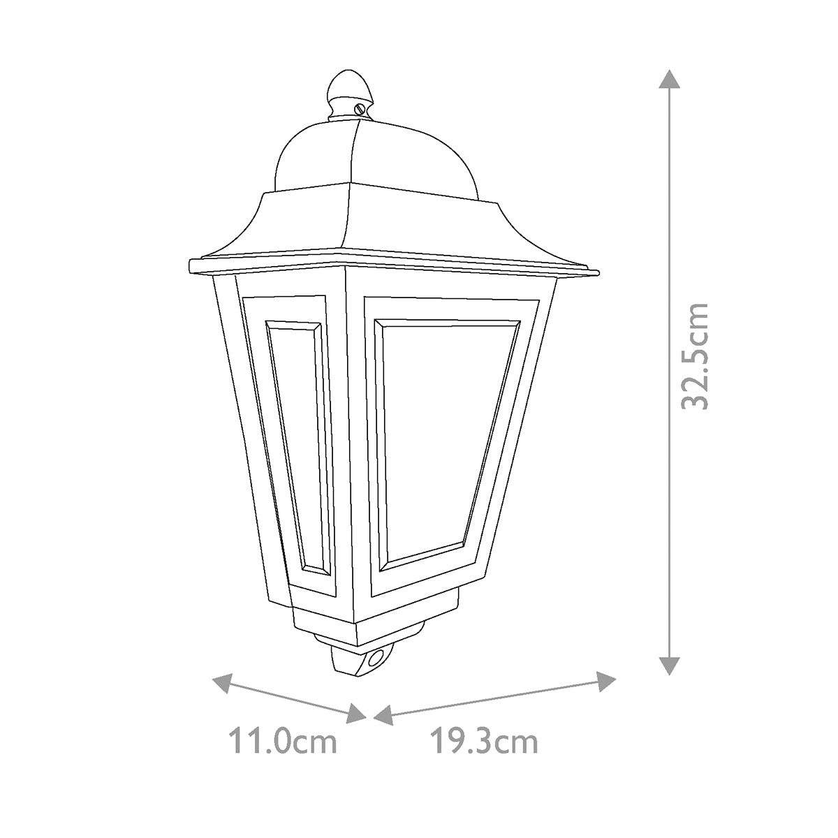 Außen-Wandleuchte Deco Lane (bronzefarben) 1x - Elstead Lighting