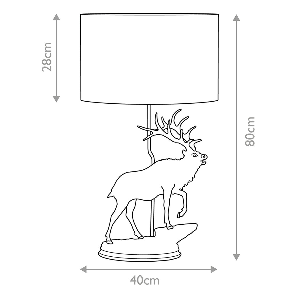 Tischleuchte Angus (goldfarben) 1x - Elstead Lighting