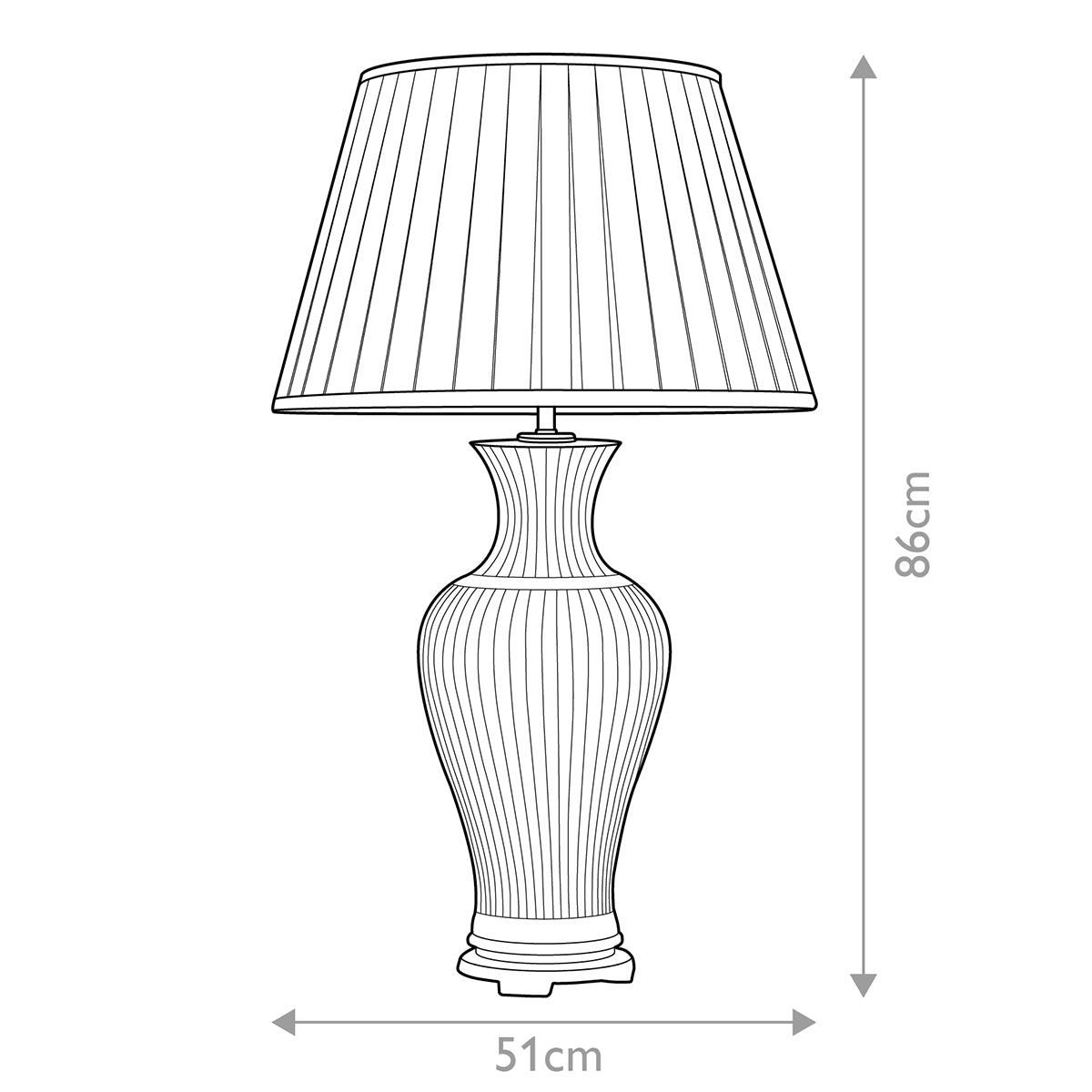 Tischleuchte Dalian (goldfarben) 1x - Elstead Lighting