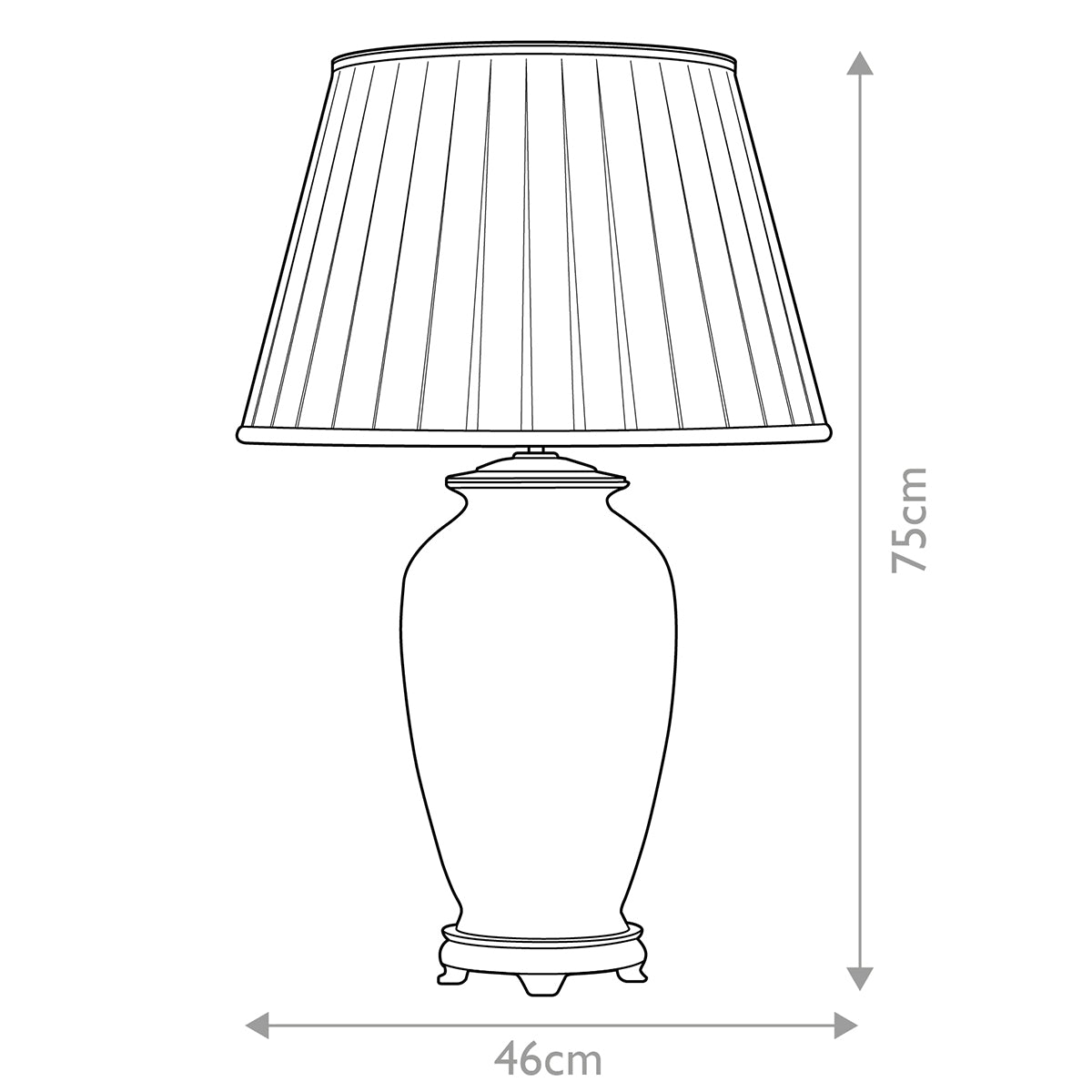 Tischleuchte Dian (bronzefarben) 1x - Elstead Lighting