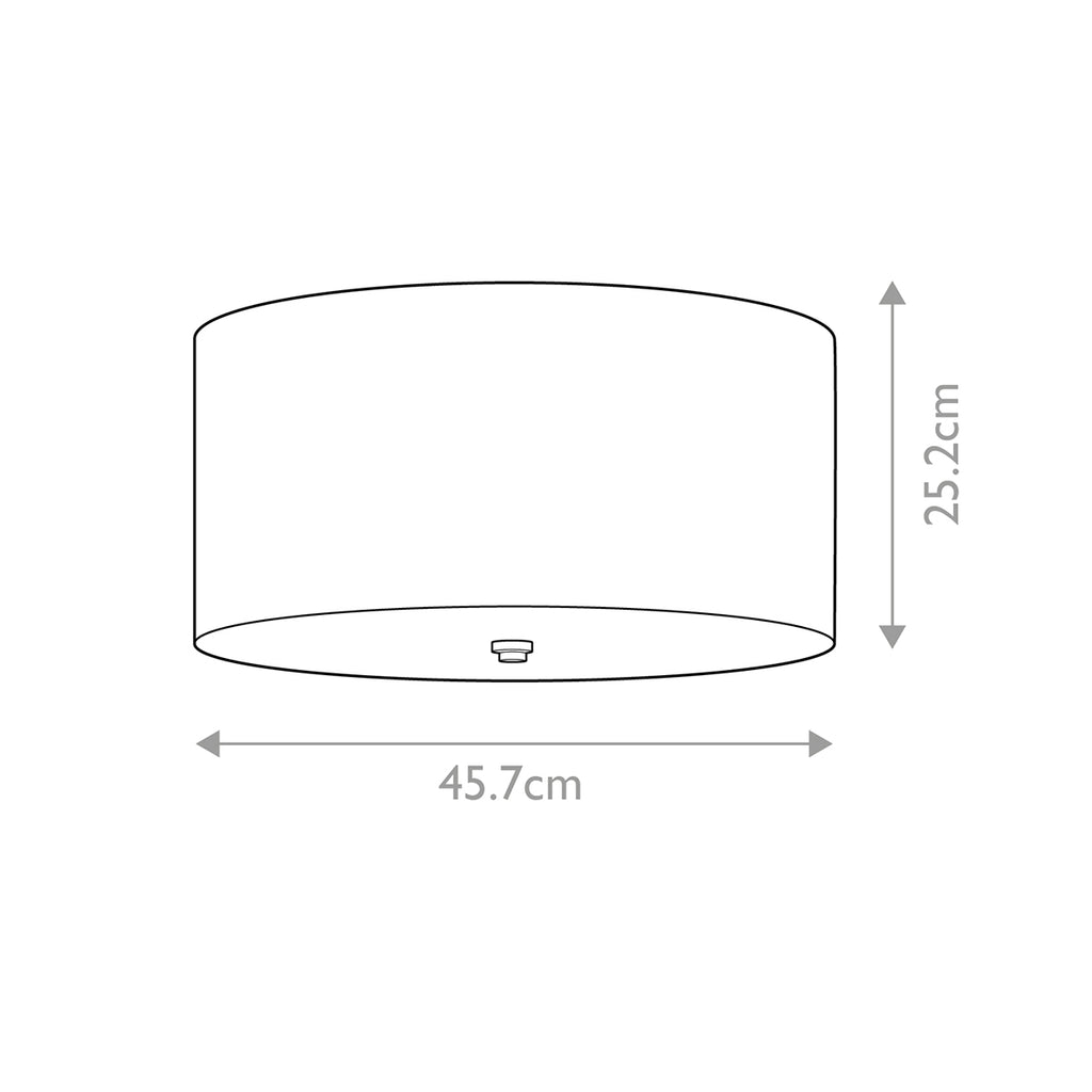 Deckenleuchte Fletcher Flush (verchromt) 3x - Elstead Lighting
