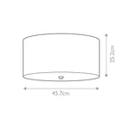 Deckenleuchte Fletcher Flush (verchromt) 3x - Elstead Lighting