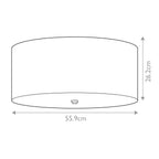 Deckenleuchte Fletcher Flush (verchromt) 5x - Elstead Lighting