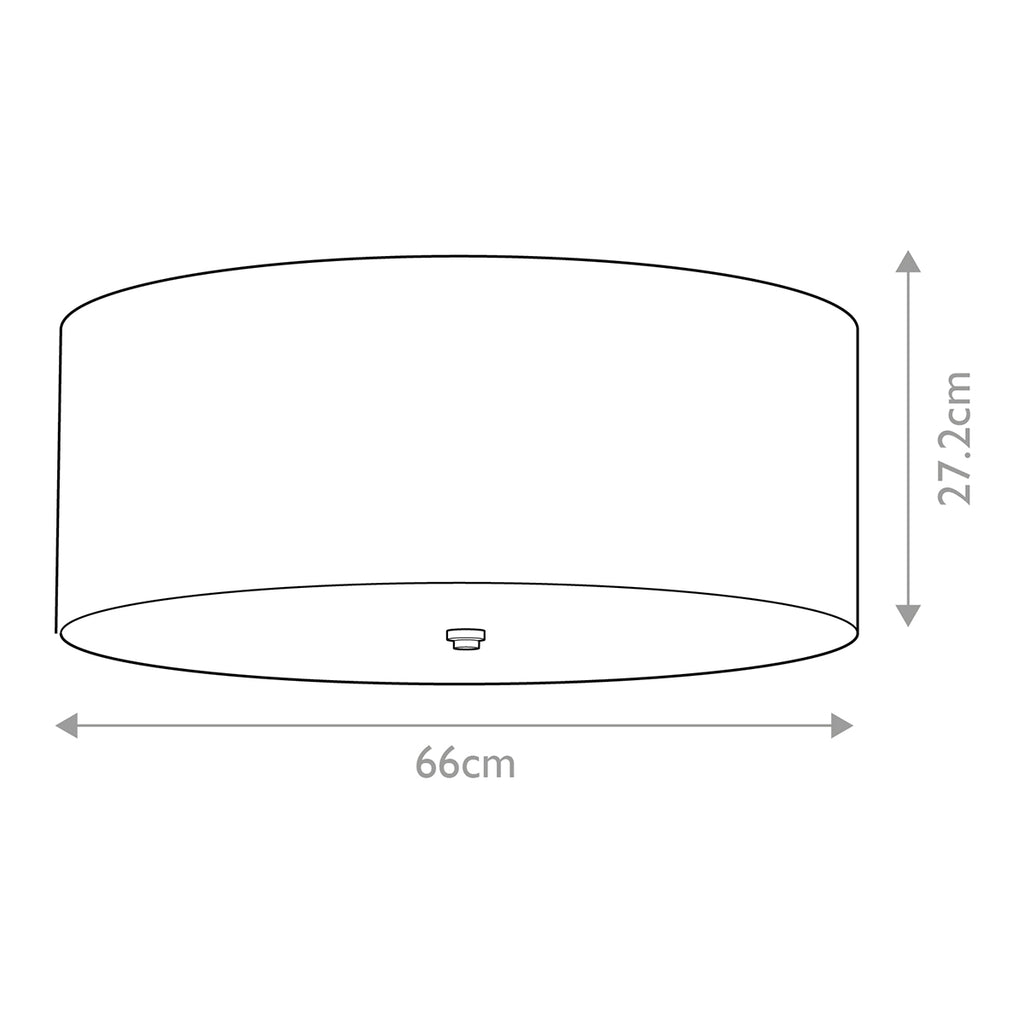 Deckenleuchte Fletcher Flush (messingfarben) 5x - Elstead Lighting