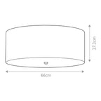 Deckenleuchte Fletcher Flush (verchromt) 5x - Elstead Lighting