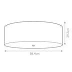 Deckenleuchte Fletcher Flush (verchromt) 7x - Elstead Lighting