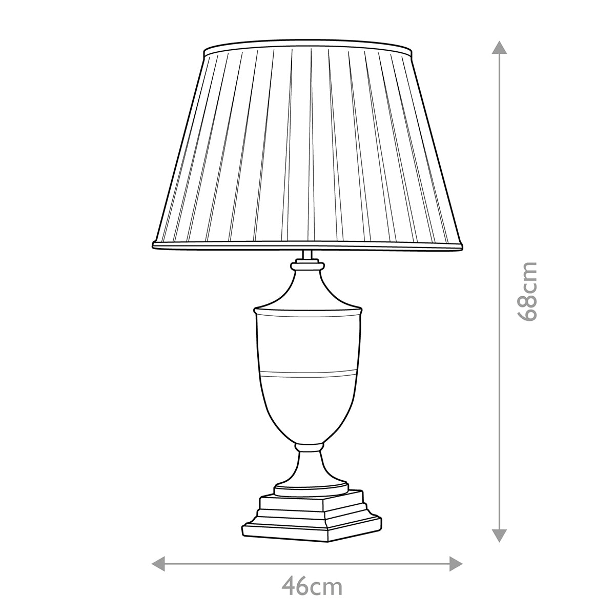 Tischleuchte Narbonne (schwarz) 1x - Elstead Lighting