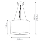 Pendelleuchte Pearce (verchromt) 3x - Elstead Lighting