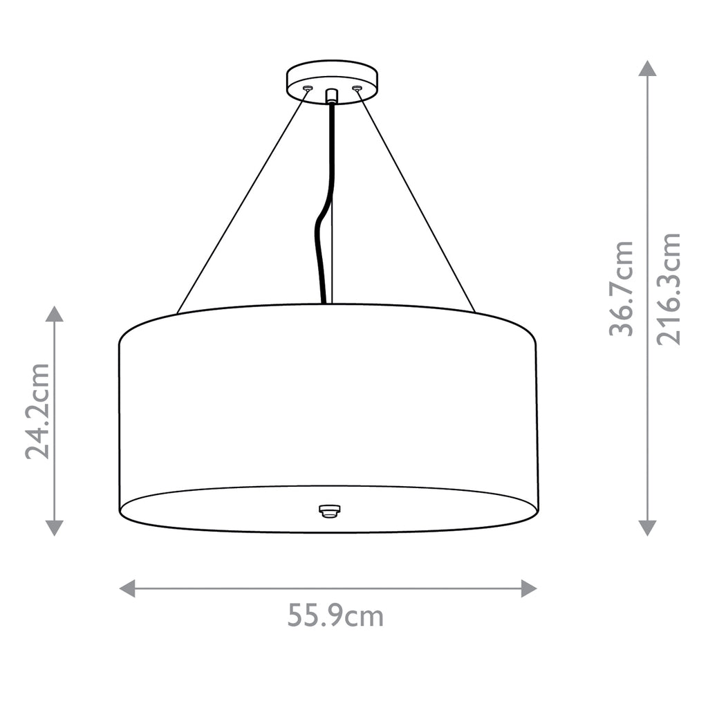 Pendelleuchte Pearce (verchromt) 5x - Elstead Lighting