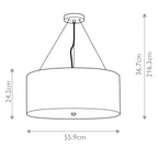 Pendelleuchte Pearce (verchromt) 5x - Elstead Lighting