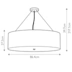 Pendelleuchte Pearce (verchromt) 7x - Elstead Lighting