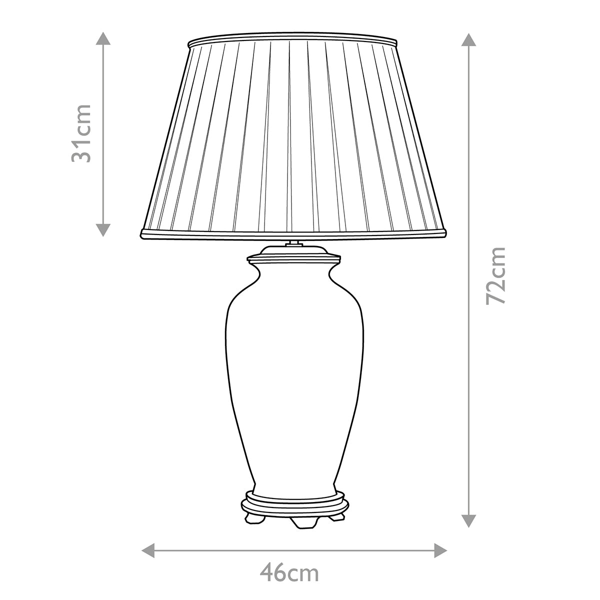 Tischleuchte Ping (bronzefarben) 1x - Elstead Lighting