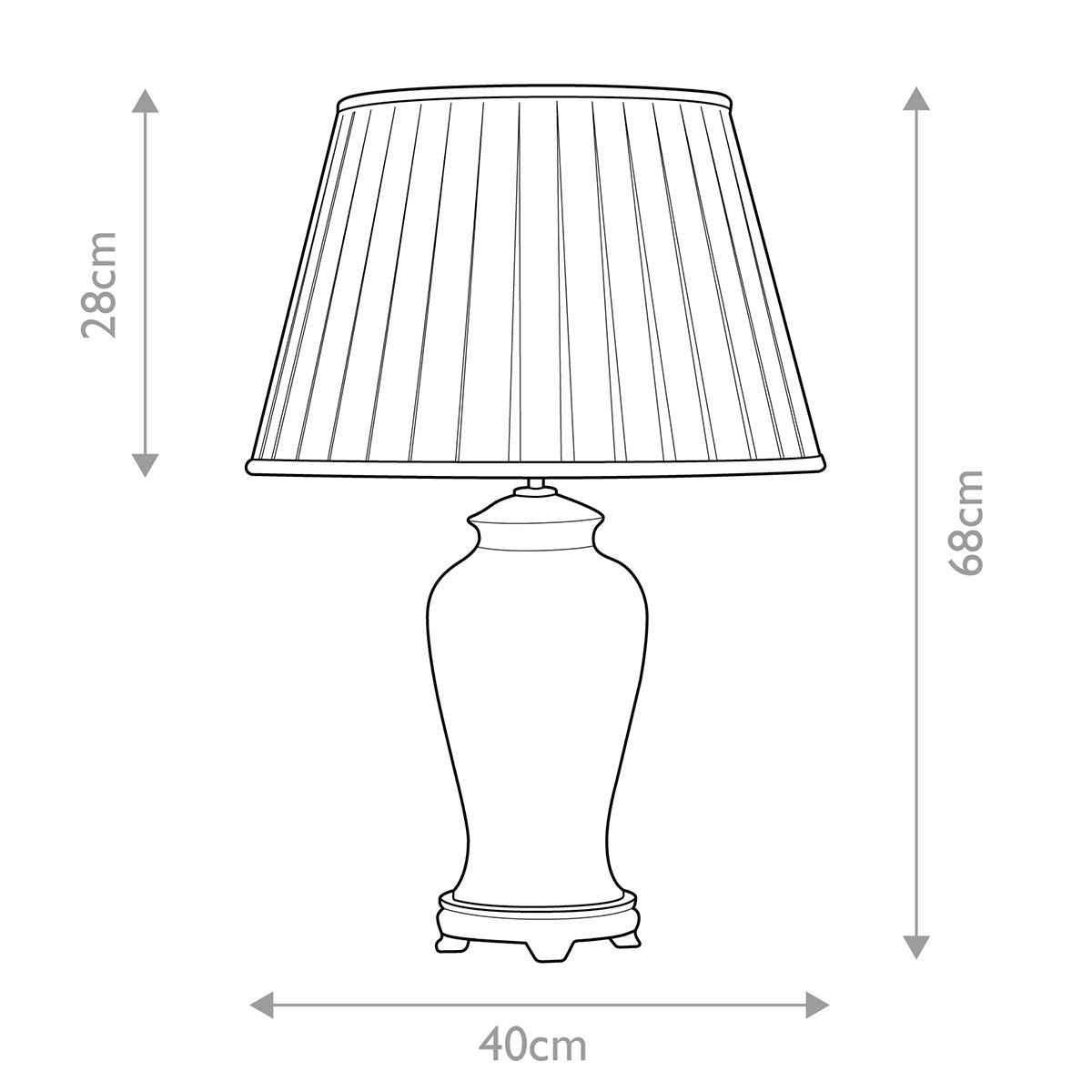 Tischleuchte Taipei (messingfarben) 1x - Elstead Lighting