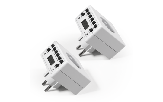Digitale Zeitschaltuhr AZ-53 2er-Pack, 10 Programme, 12/24Std Zyklus