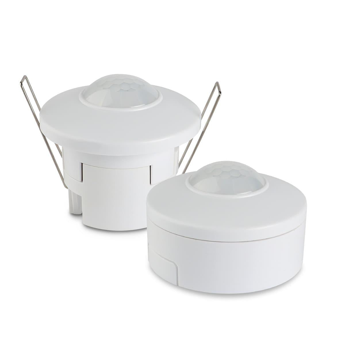 Ein / Aufbau Bewegungsmelder PIR 360° - IP20 Reichweite bis 16m weiß