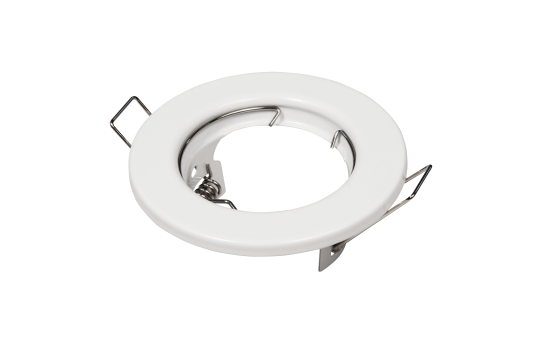 Einbaurahmen ER-80 weiß, Ø80mm, starr