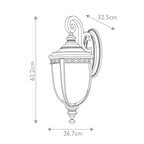 Außen-Wandleuchte English Bridle (schwarz) 3x - Elstead Lighting