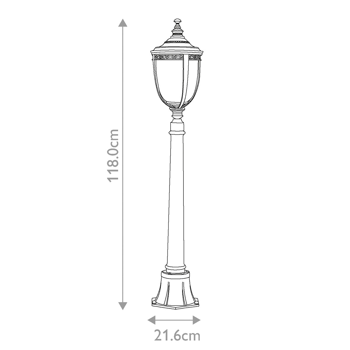 Außen-Stehleuchte English Bridle (bronzefarben) 3x - Elstead Lighting
