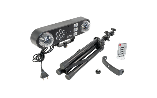 FX-Bar PARTY SPINLED Astro-Effekt,Wash-Effekt,Schwarzlichtstroboskop&RG-Lasern