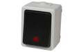 Feuchtraum Orientierungs-Schalter Taff, 250V~/10A, IP44, AP, grau