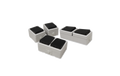 Feuchtraum Set Taff Flur 4-teilig, grau, IP44