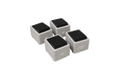 Feuchtraum Set Taff Flur 4-teilig, grau, IP44