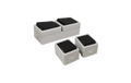 Feuchtraum Set Taff Vorraum 3-teilig, grau, IP44