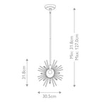 Pendelleuchte Sun King (goldfarben) 1x - Elstead Lighting