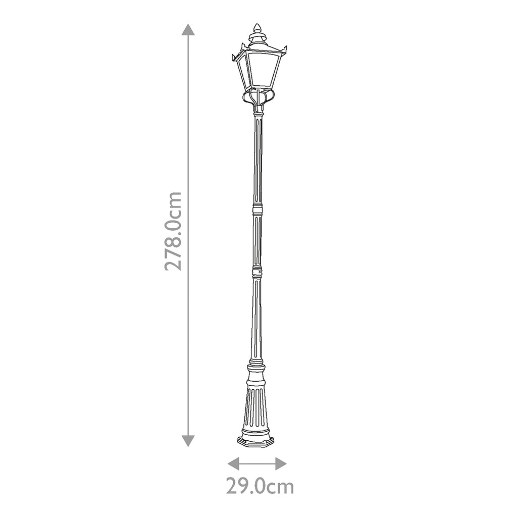Außen-Stehleuchte Grampian (schwarz) 1x - Elstead Lighting