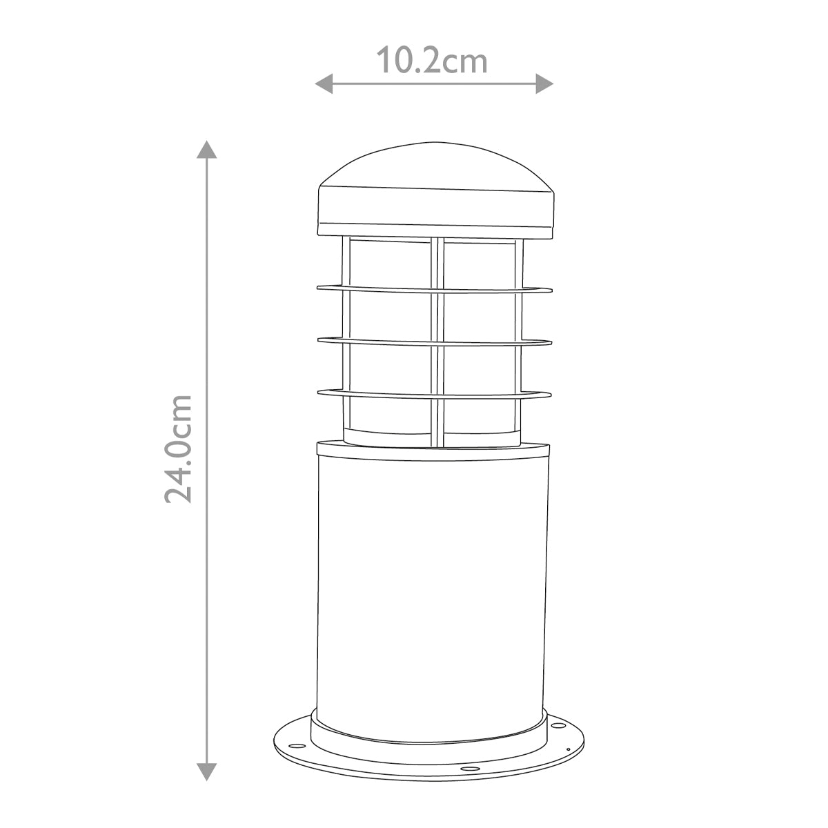 Außen-Sockelleuchte Poole (Teak and Stainless Steel) 1x - Elstead Lighting