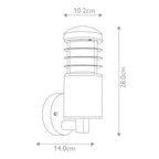 Außen-Wandleuchte Poole (Teak and Stainless Steel) 1x - Elstead Lighting