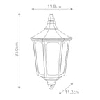 Außen-Wandleuchte Cricklade (schwarz) 1x - Elstead Lighting