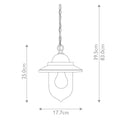 Außen-Pendelleuchte Sandown (schwarz) 1x - Elstead Lighting