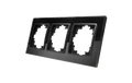 Glas-Rahmen Premium, 3-fach, schwarz