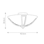 Deckenleuchte Bolla (Nickel) 2x - Elstead Lighting