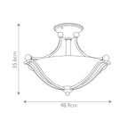 Deckenleuchte Bolla (Nickel) 2x - Elstead Lighting