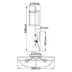 Wandleuchte Cambridge (schwarz) 2x - Elstead Lighting