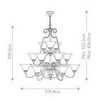 Pendelleuchte Cello (bronzefarben) 15x - Elstead Lighting